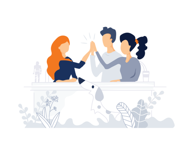 colleagues vector art